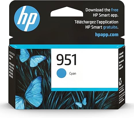 HP 951 Cyan Officejet Ink Cartridge 