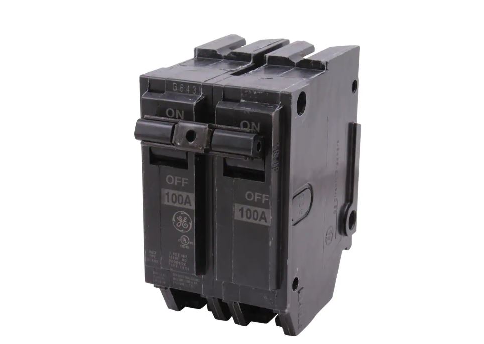 GE Q-Line 100 Amp 2 Double-Pole Full Size Circuit Breaker 120/240 Vac – THQL21100