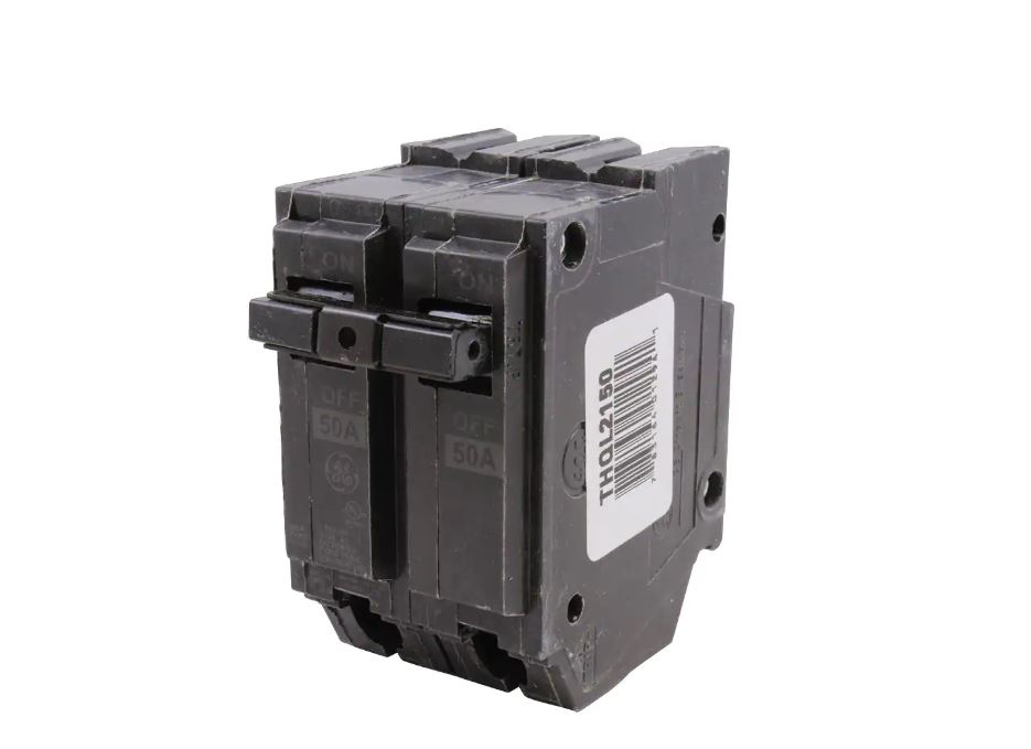 GE Q-Line 50 Amp 2 Double-Pole Full Size Circuit Breaker 120/240 Vac – THQL2150