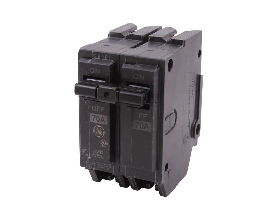 GE Q-Line 70 Amp 2 Double-Pole Full Size Circuit Breaker 120/240 Vac – THQL2170